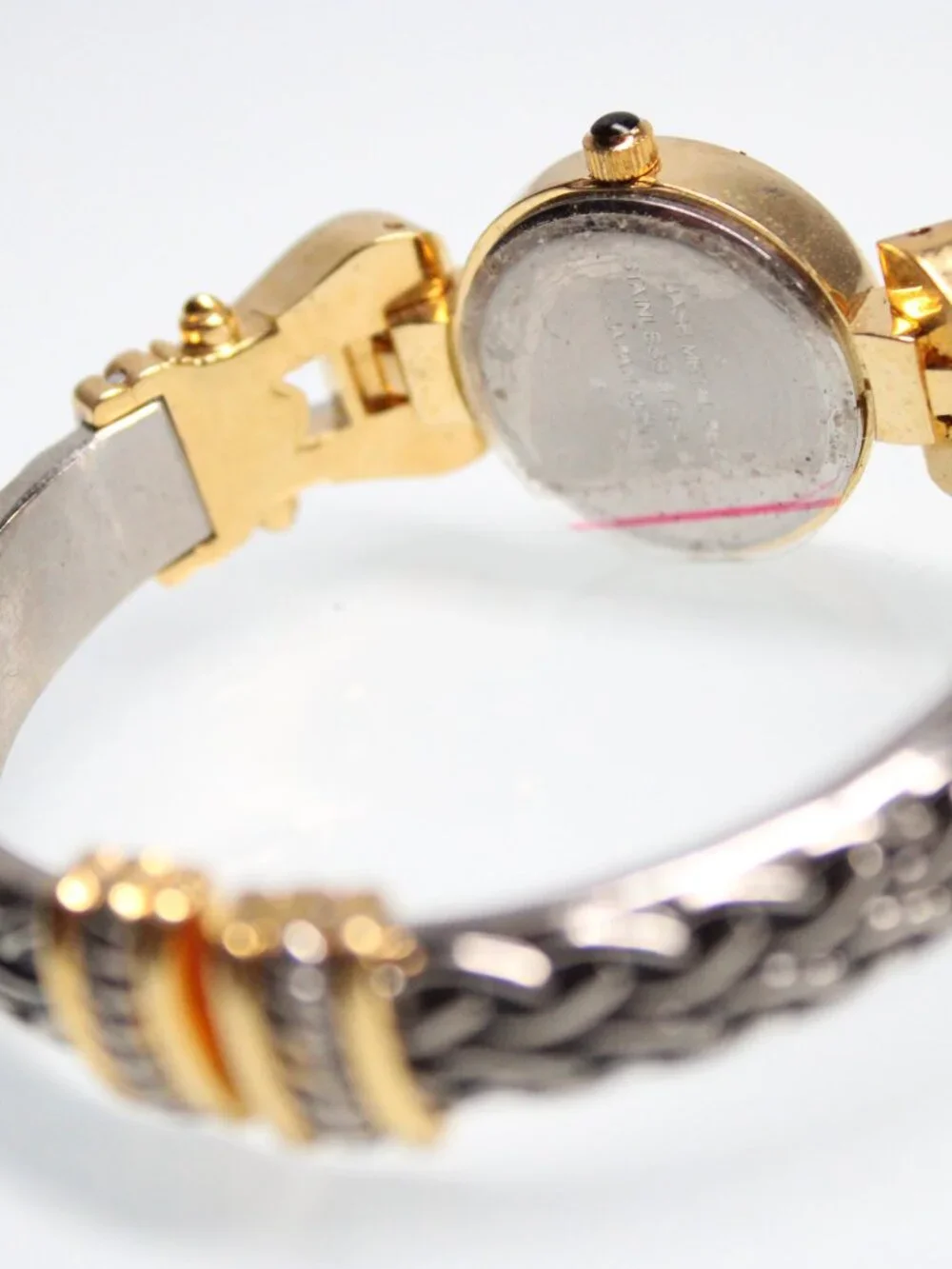 Premier Designs Women's Quartz Watch Two Tone Bracelet White Dial Roman Numerals